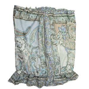 Y2k Boho Vanity Paisley Beaded Tube Top Green Size Small